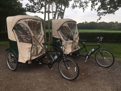 SOUTHWATER CYCLE HIRE Pedicab Rickshaw One Day Event Hire