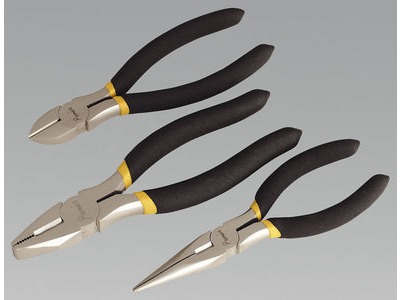 SEALEY TOOLS Pliers Set 3pc Ni-Fe Finish - AK9333